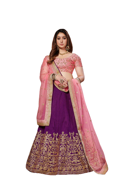 Mulberrysilk Lehenga