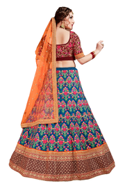 Mulberrysilk Lehenga