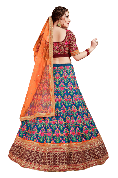 Mulberrysilk Lehenga