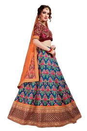 Mulberrysilk Lehenga