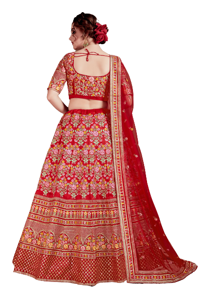 Mulberrysilk Lehenga