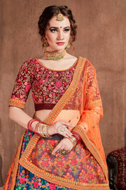 Mulberrysilk Lehenga