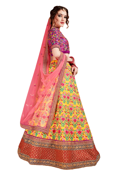 Mulberrysilk Lehenga