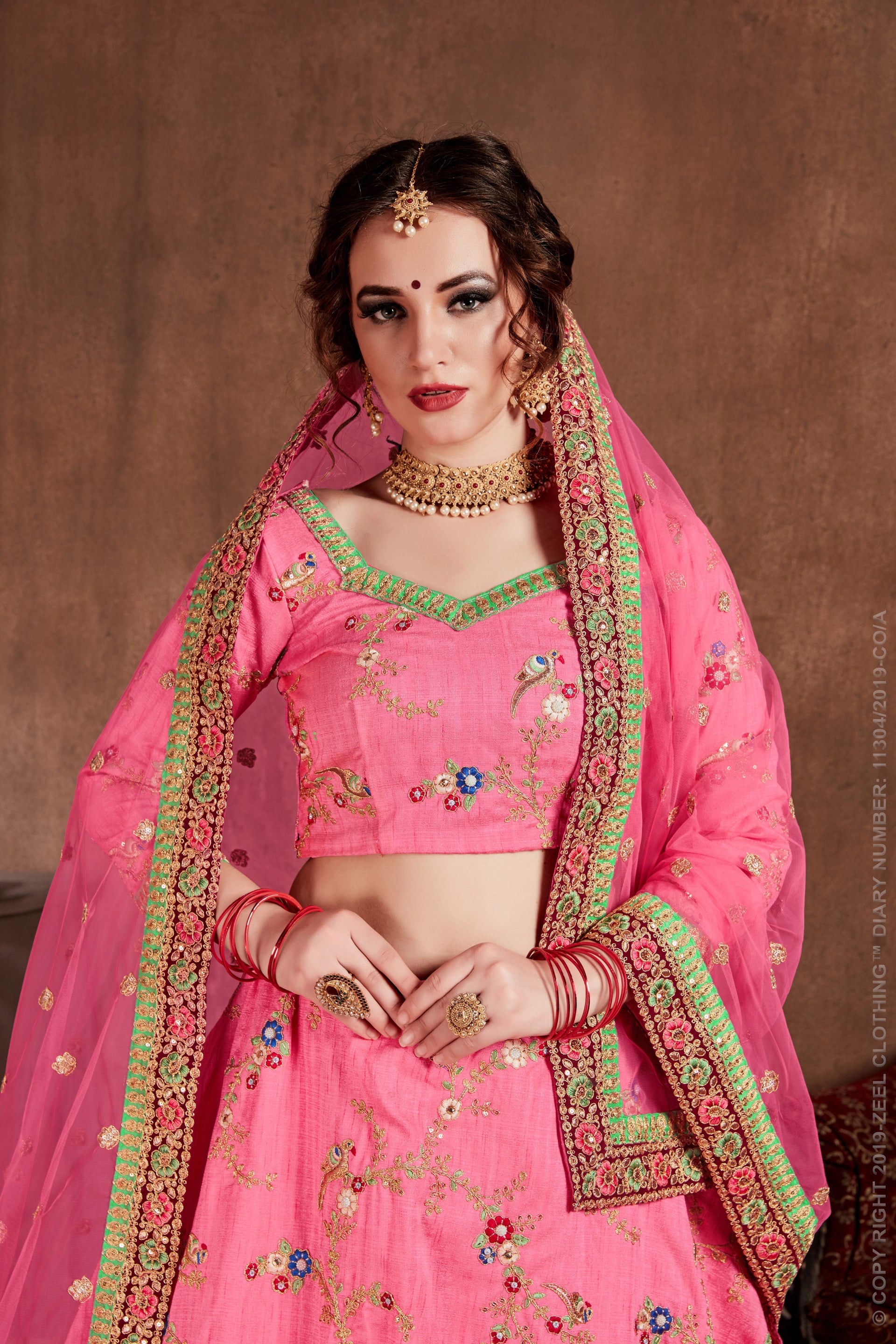 artsilk lehenga