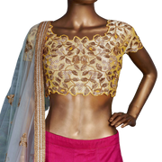 Mulberrysilk Lehenga