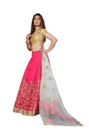 Mulberrysilk Lehenga