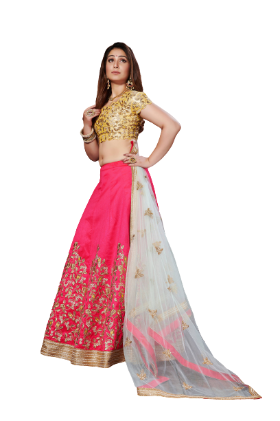 Mulberrysilk Lehenga