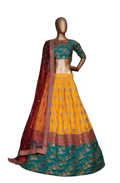 banarasi silk lehenga