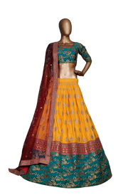 banarasi silk lehenga