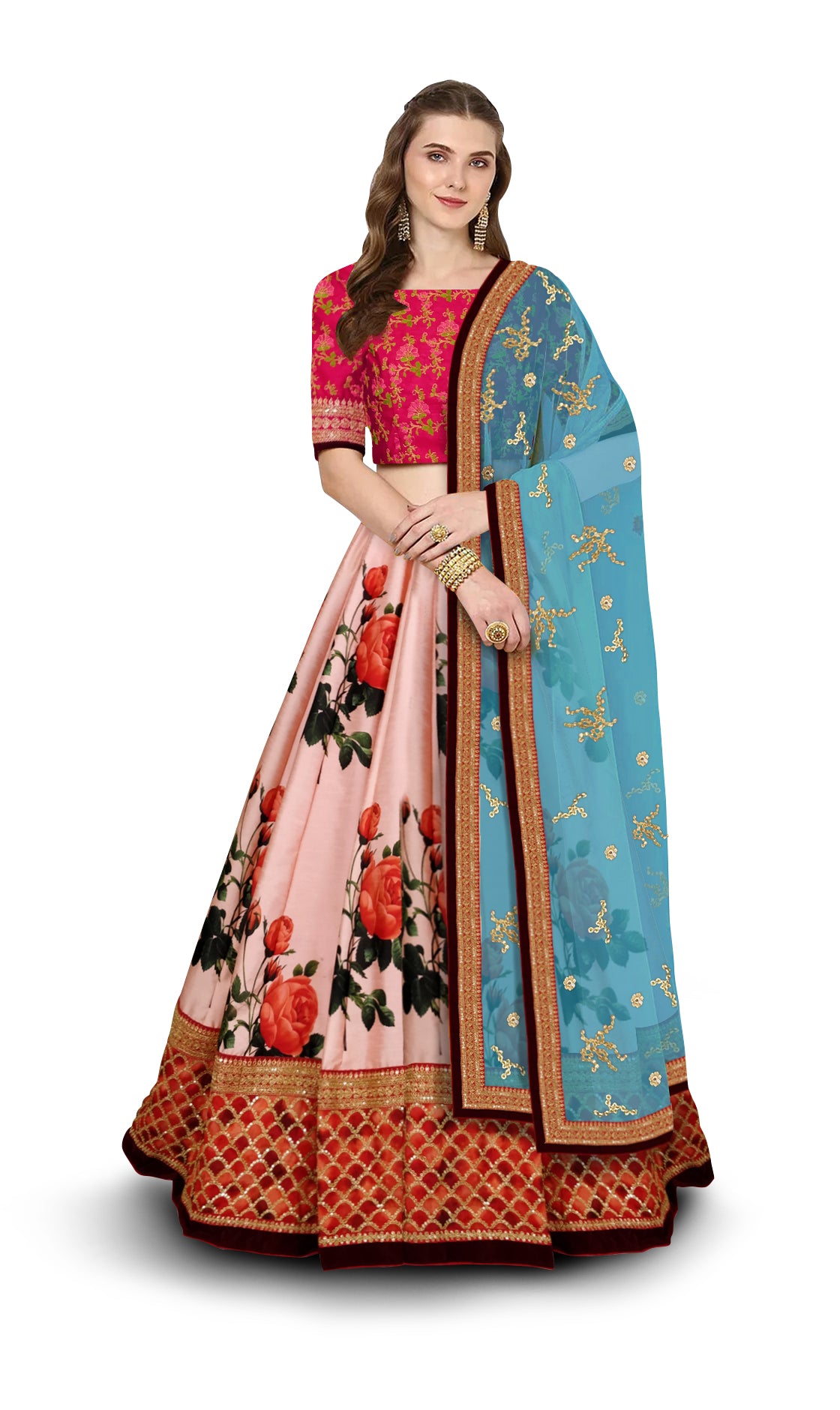 artsilk lehenga