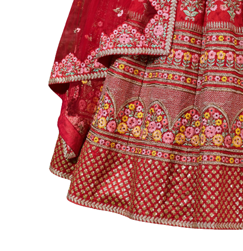 Mulberrysilk Lehenga