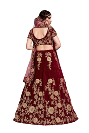 velvet lehenga