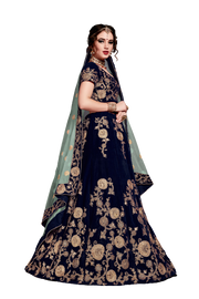 velvet lehenga